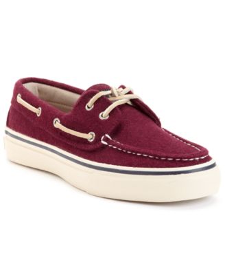 maroon sperry shoes