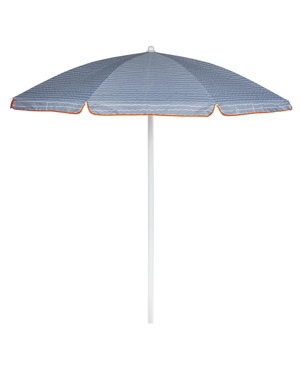 Picnic Time Oniva By  5.5 Ft. Portable Beach Umbrella In Wave Break Gray