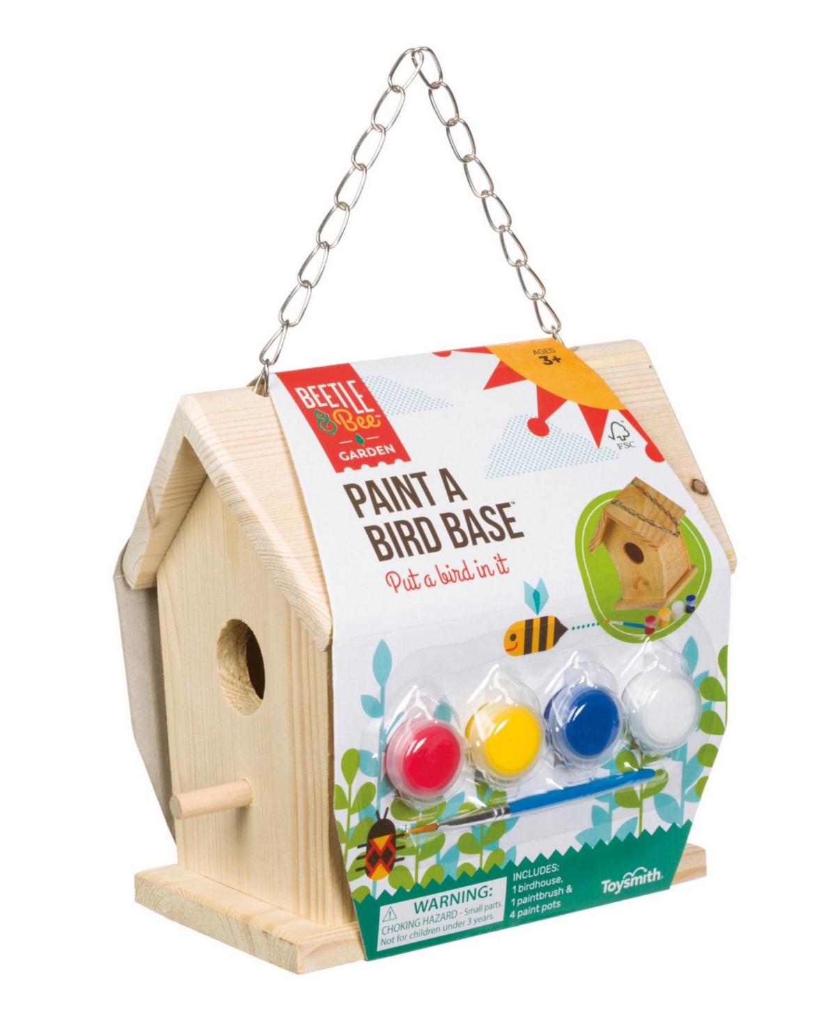 Toysmith Paint a Bird Base House Craft Kit - Multi
