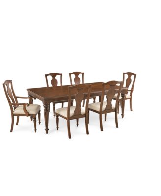 Furniture - Orle Dining , 7 pc Set (Dining Table & 4 Side Chairs & 2 Arm Chairs)