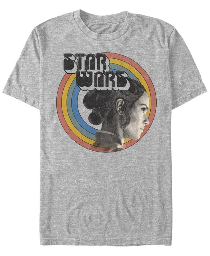 vokse op Hård ring Psykiatri Fifth Sun Men's Star Wars The Rise of Skywalker Rey Vintage-Like Rainbow  Short Sleeve T-shirt - Macy's