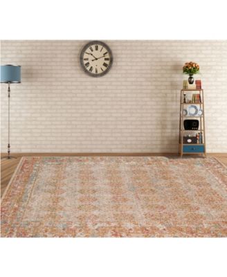 Eternal ETE-16 Beige/Rust 7'6" x 9'6" Area Rug