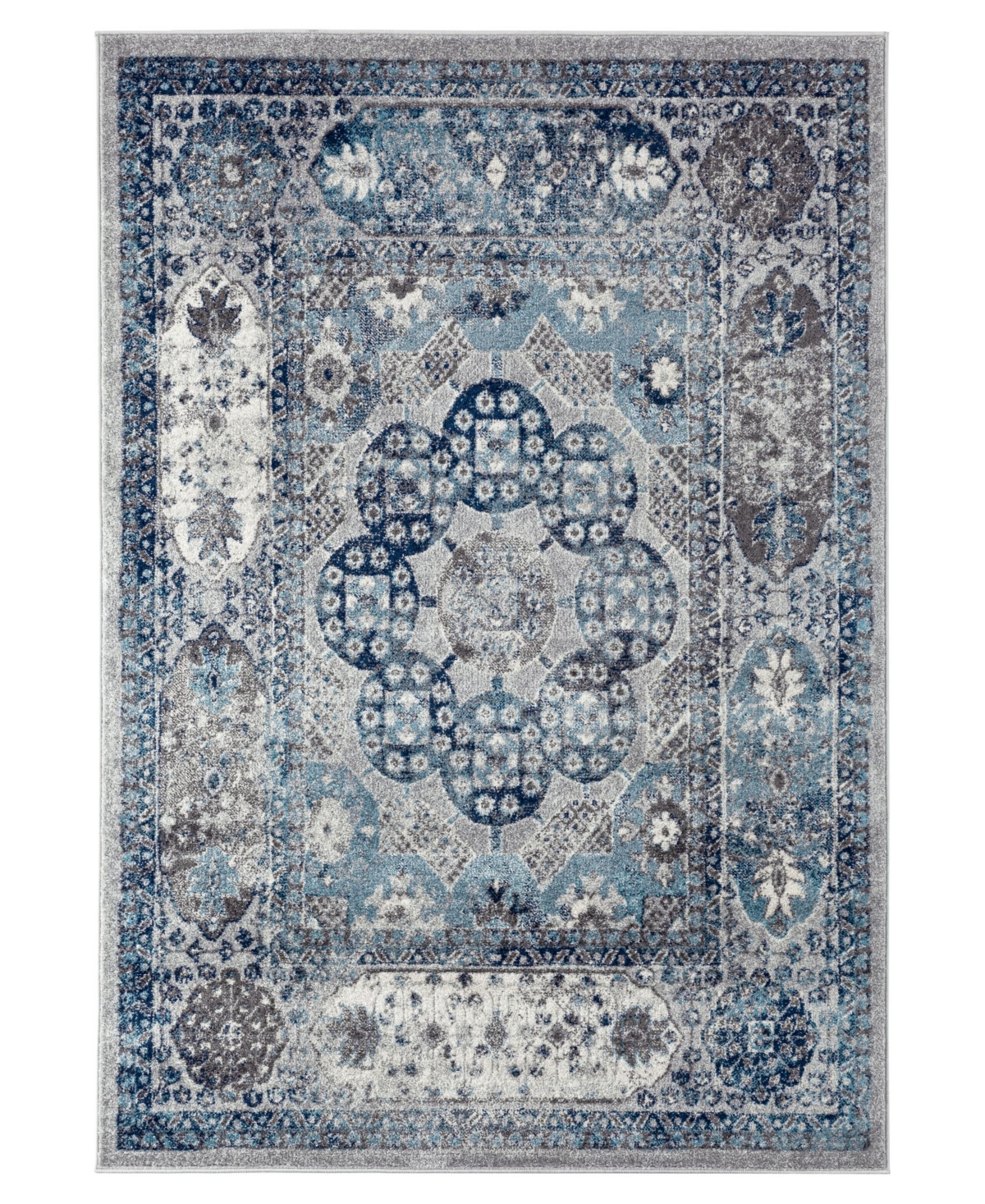 Amer Rugs Alexandria Alx-83 Gray 7'9in x 9'9in Area Rug - Gray