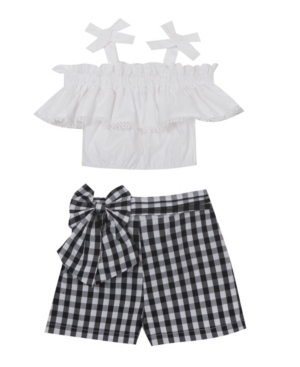 Rare Editions Toddler Girls Knit Top and Short Set