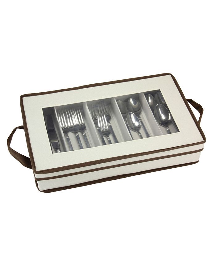 Household Essentials Windowed flatware Storage Box Macy's