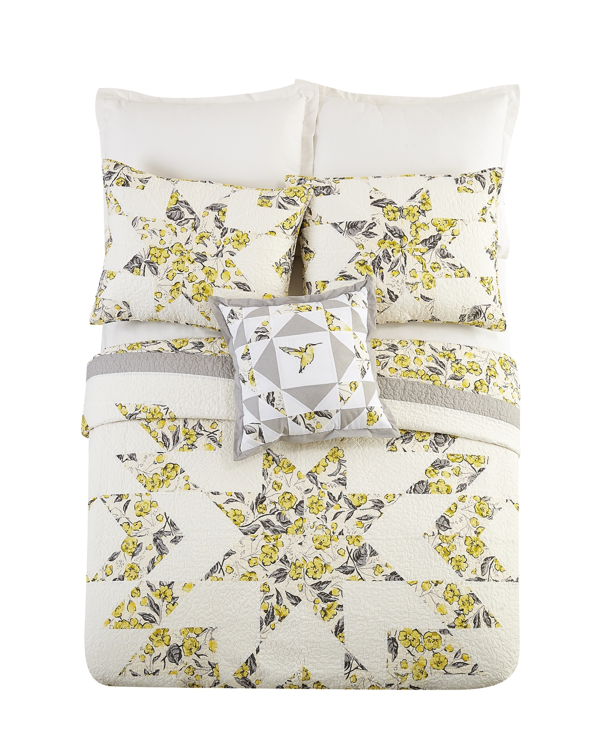 Vera Bradley Hummingbird Blooms Star Full/Queen Quilt Bedding