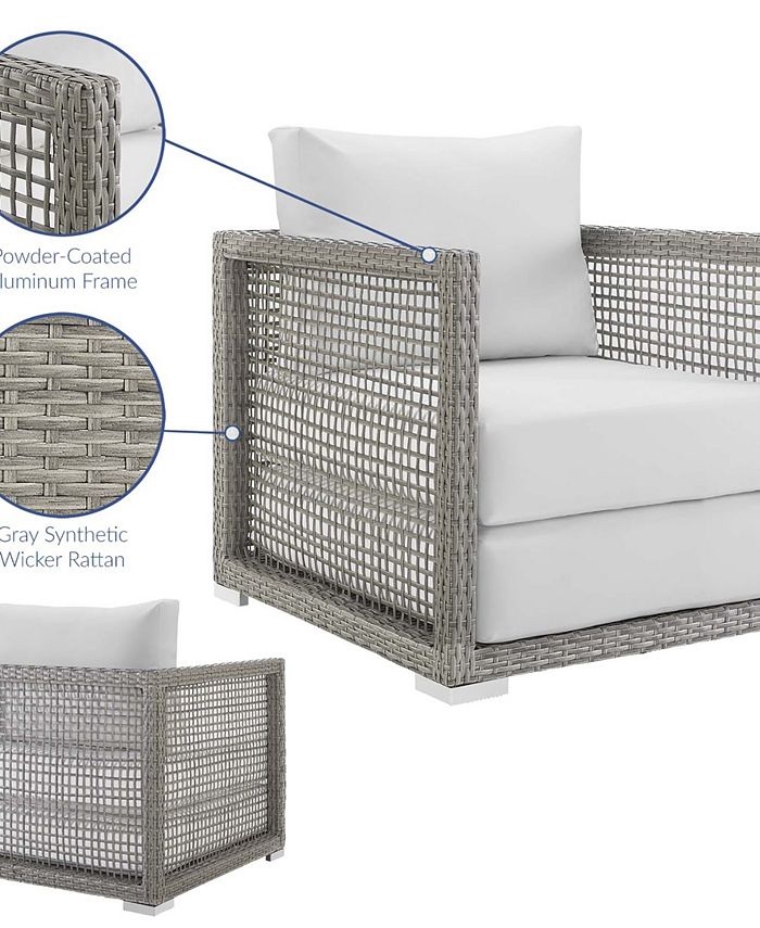 Modway Aura Rattan Outdoor Patio Armchair Macy's