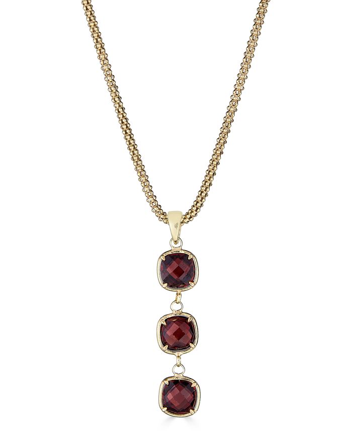 Macy's garnet clearance necklace