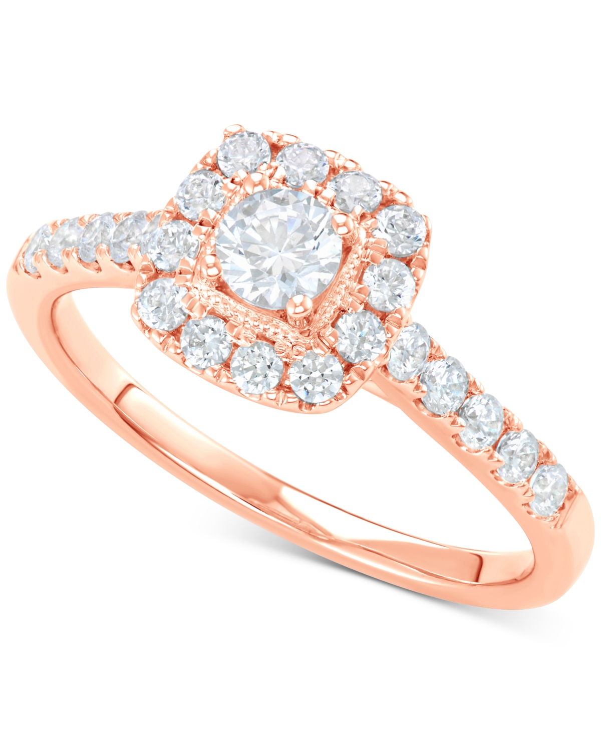 Diamond Halo Bridal Set (1 ct. t.w.) 14k White