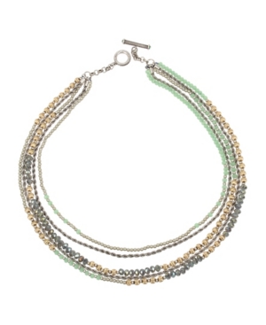 image of Miriam Haskell New York Imitation Pearl Bead Layered Necklace