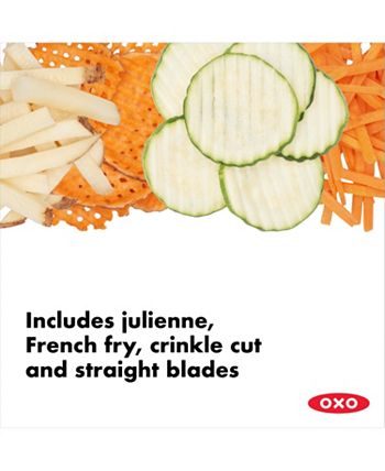 OXO Chef's Steel Mandoline Slicer  Mandoline, Mandolin slicer, Food pushers