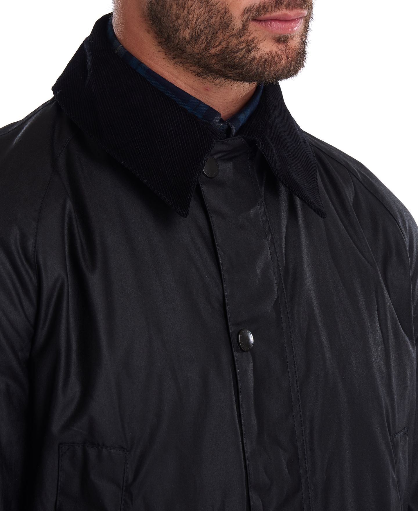 Мужская куртка Barbour Ashby Wax, цвет: Чёрный — фото 3