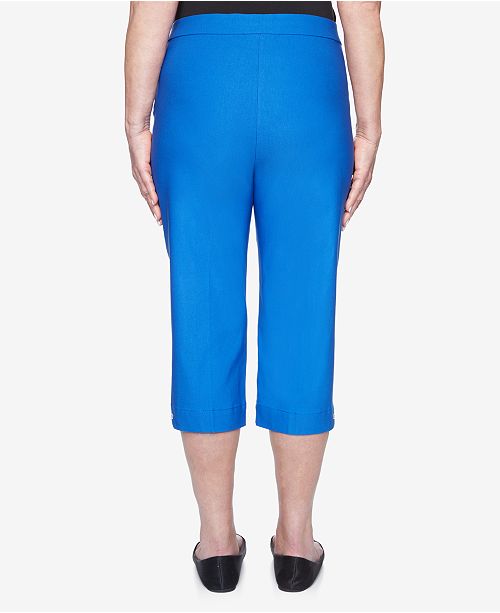 Alfred Dunner Super Stretch Pull On Allure Capri & Reviews - Pants ...