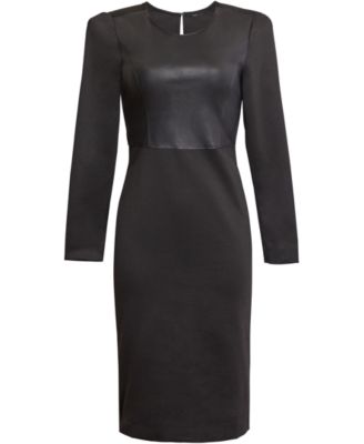 macys bcbg black dress