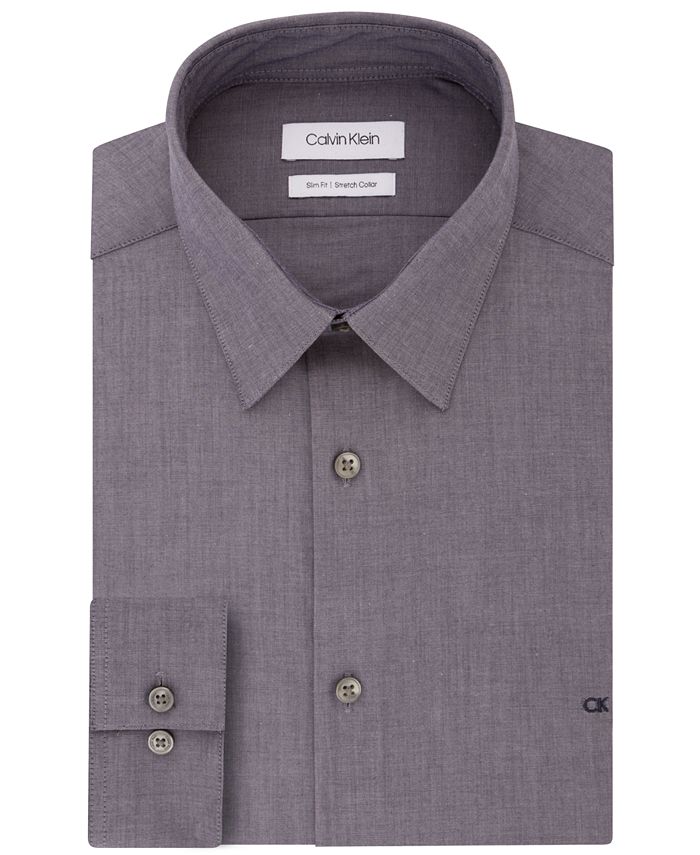 Calvin Klein Slim-Fit Stretch Dress Shirt, Online Exclusive Created for ...
