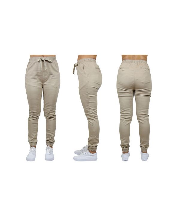 Galaxy By Harvic Women's Basic Stretch Twill Joggers & Reviews - Pants & Leggings - Women - Macy's