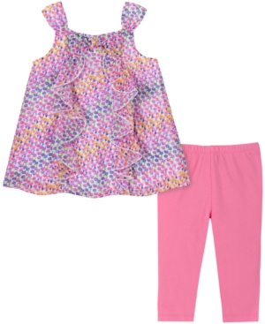 Kids Headquarters Baby Girls 2-Pc Mini Floral-Print Tunic & Leggings Set