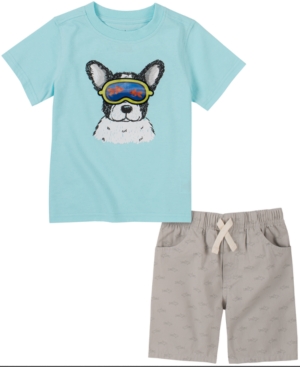 Kids Headquarters Baby Boys 2-Pc Dog T-Shirt & Printed Shorts Set