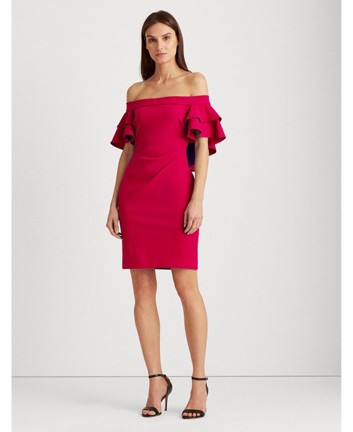 Lauren Ralph Lauren Tiered Overlay Dress Macy s