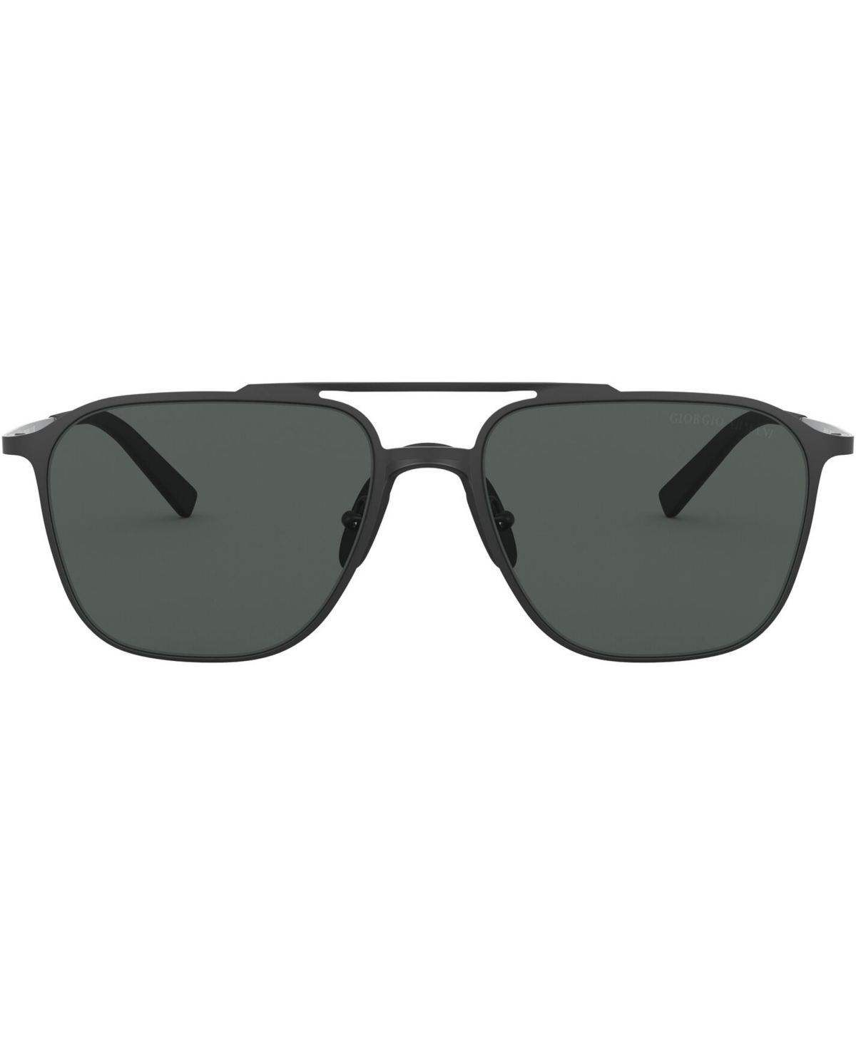 Shop Giorgio Armani Sunglasses, 0ar6110 In Matte Black,grey