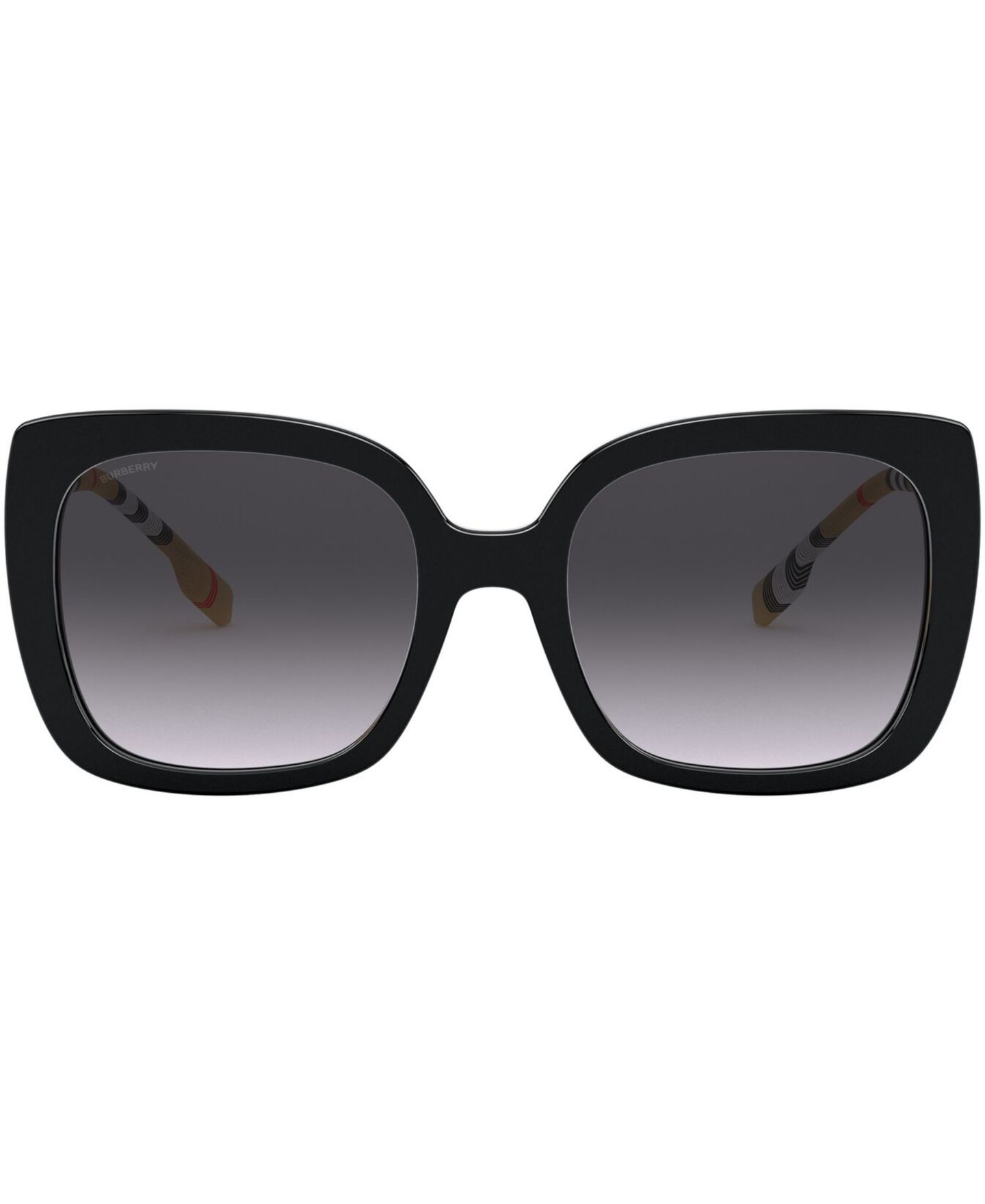Женские солнцезащитные очки Burberry Sunglasses, BE4323 Caroll, цвет: Чёрный / Серый градиентный — фото 2