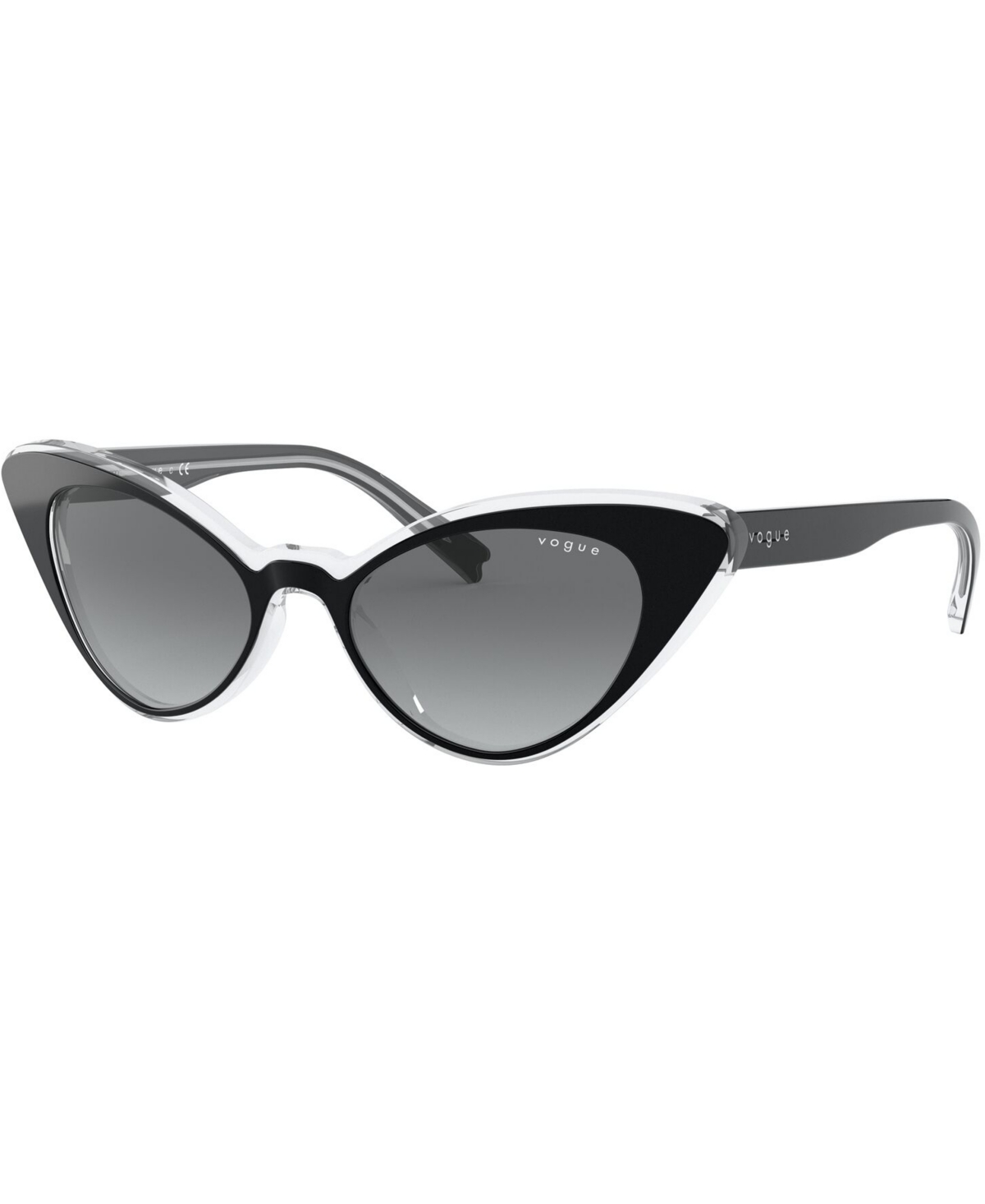 Vogue Eyewear Mbb X  Sunglasses, Vo5317s49-y In Top Black,crystal,grey Gradient