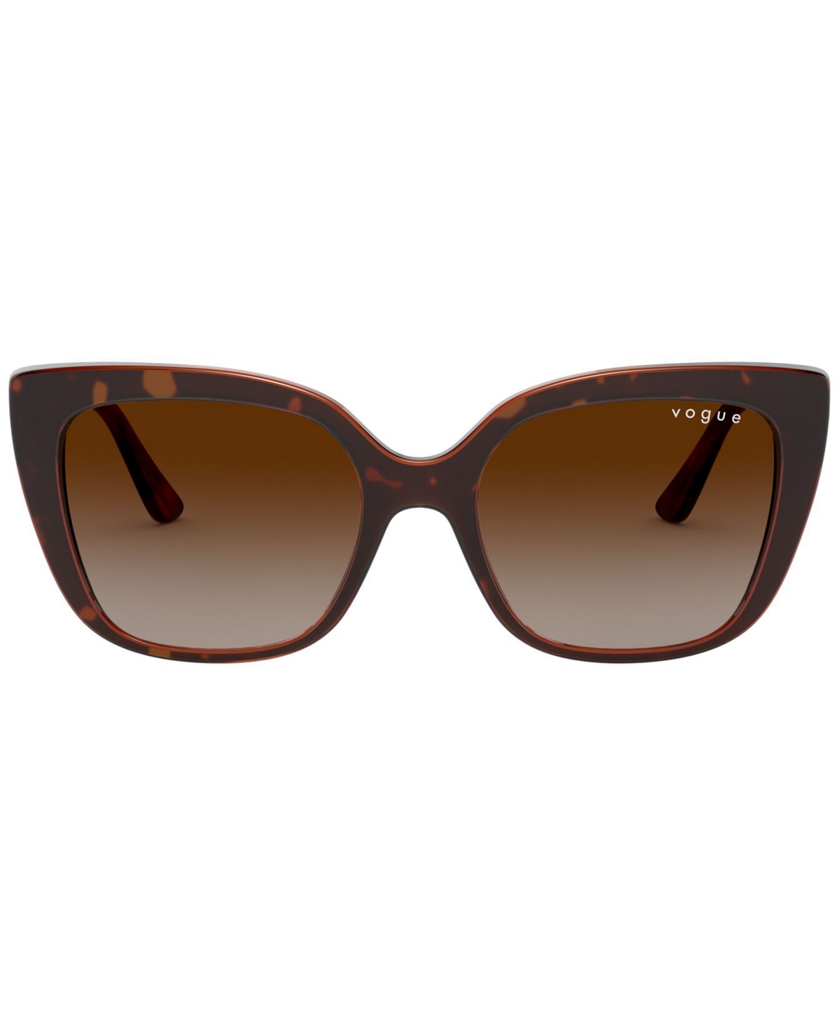Shop Vogue Eyewear Sunglasses, Vo5337s53-y In Top Black,serigraphy,grey Gradient