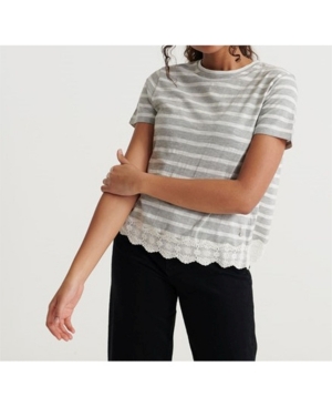 image of Superdry Lace Mix T-shirt
