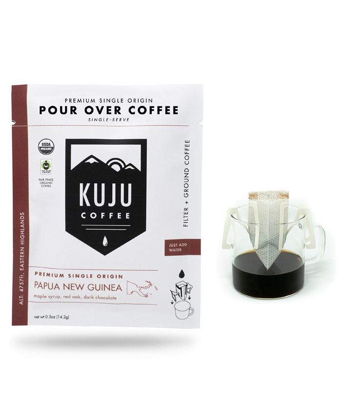 Kuju Coffee Papua New Guinea Premium SingleServe Pour Over Coffee, 10 Pack Macy's