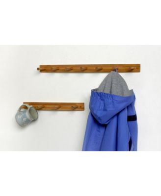 Diversified Wall-Mounted 7 Peg Wood Hook Rack