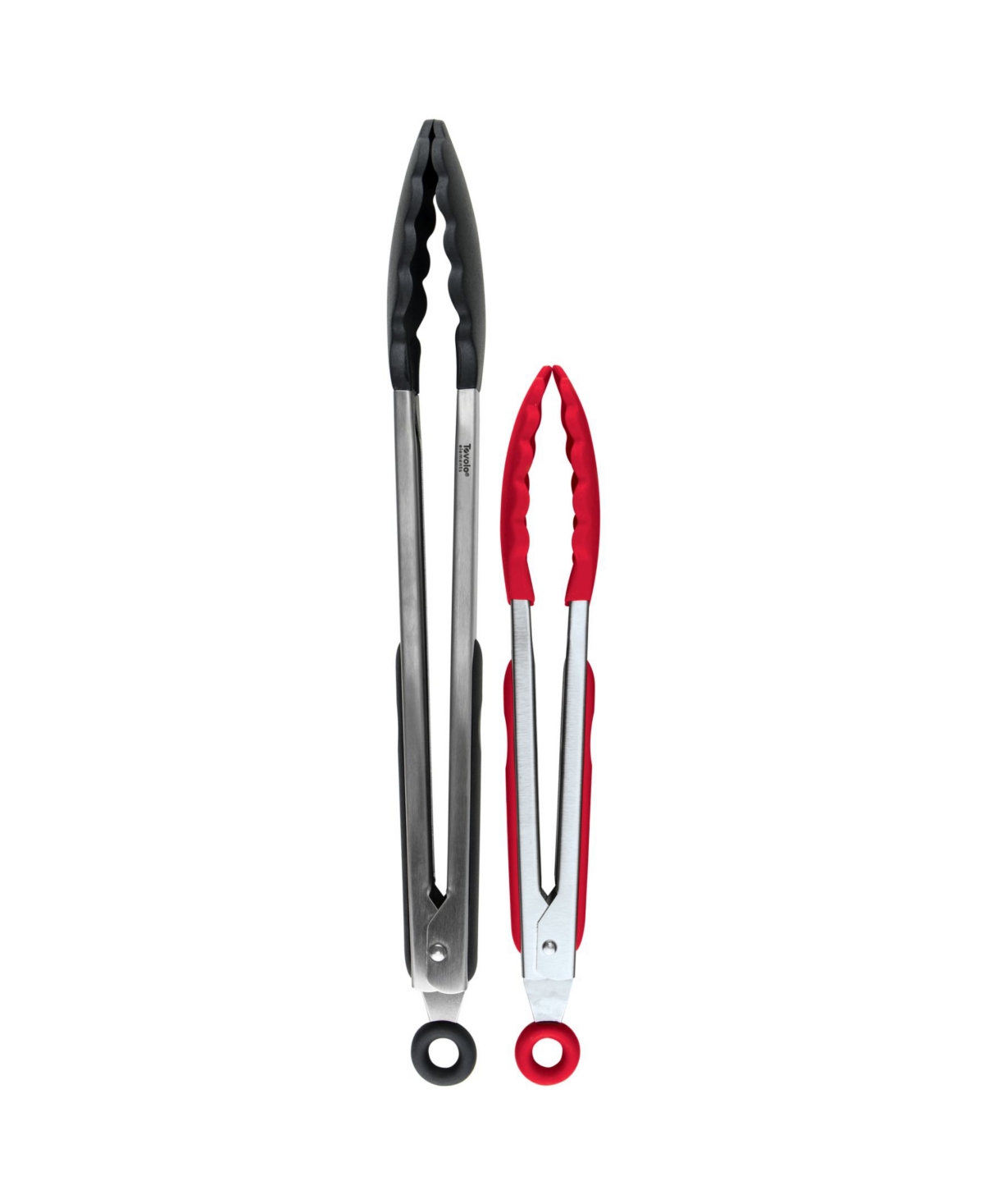 Tovolo 9" And 12" Silicone Tongs In Red