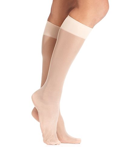 white mesh knee high socks