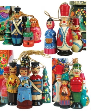 GDeBrekht Christmas Wooden Ornaments Set of 12