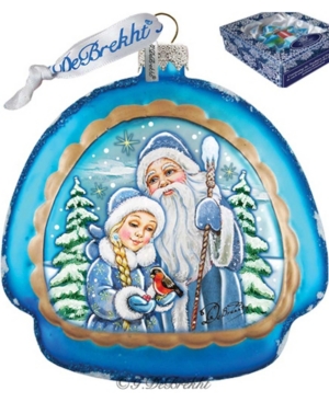 G.debrekht Limited Edition Frosted Story Rainbow Glass Ornament In Multi
