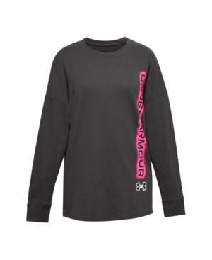 Under Armour Big Girls Wordmark Branded Tee