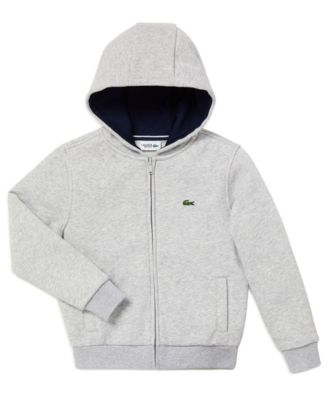 lacoste full zip fleece hoodie