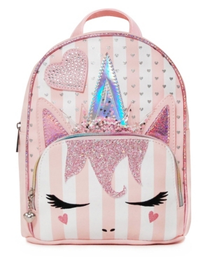 image of Omg! Accessories Girls Miss Gwen Striped Mini Backpack