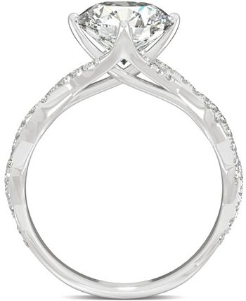 Charles & Colvard - Moissanite Twist Engagement Ring (2-1/3 ct. t.w. DEW) in 14k White Gold