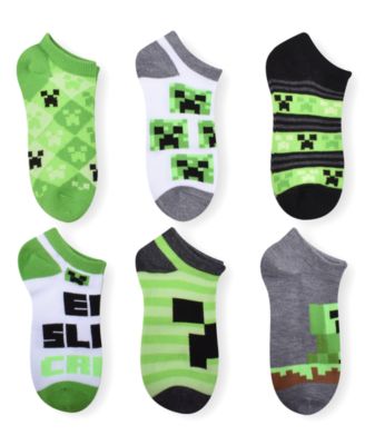 Planet Sox - Big Boys 6-Pack Minecraft Socks