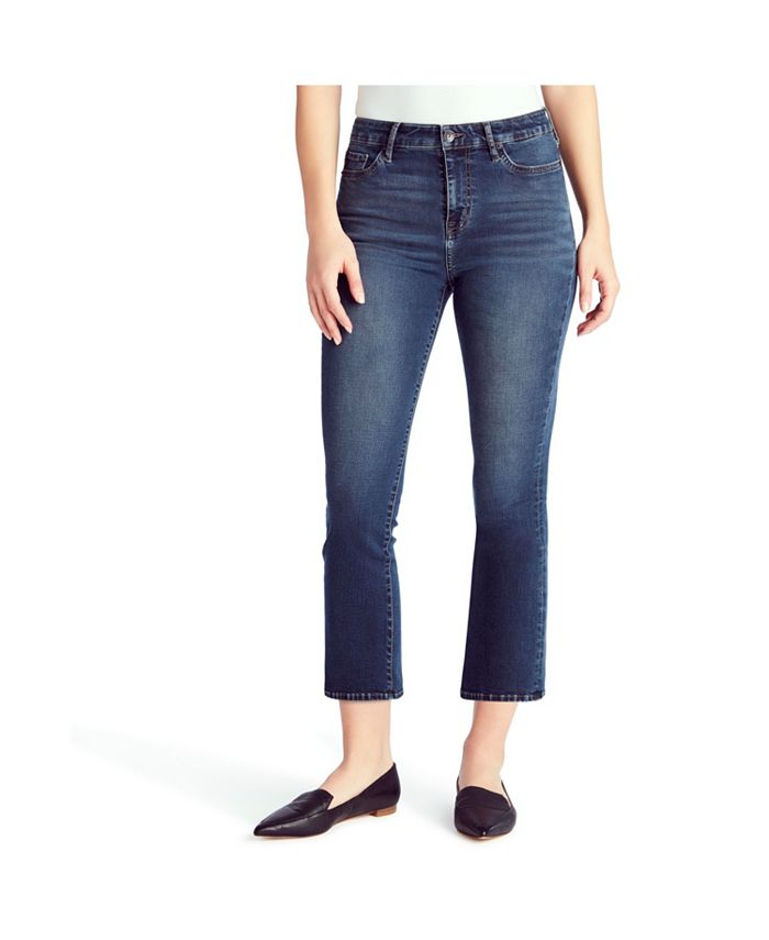 Chaps Women's Mid Rise Crop Kick Jeans Macy's