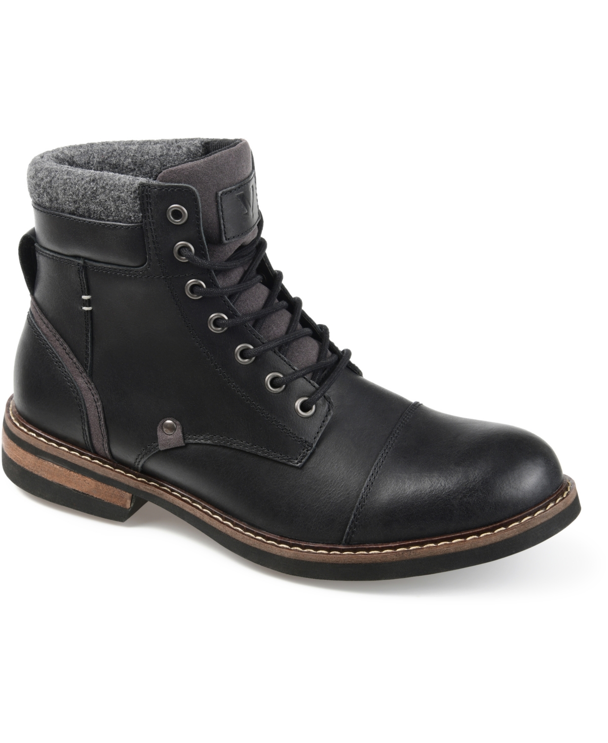 Men's Yukon Tru Comfort Foam Lace-up Cap Toe Ankle Boot - Black