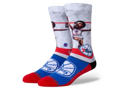 Stance - Men's Philadelphia 76ers Julius Erving Big Head Crew Socks