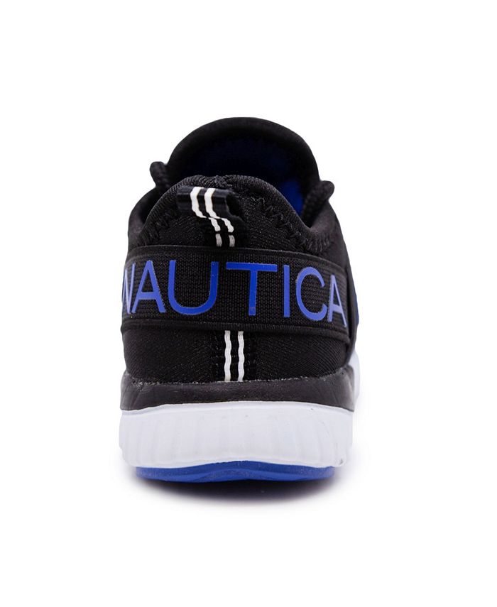 Nautica Girls' Kappil Sneakers - Black/Gold, Size 10 Toddler, Rubber Sole Casual Shoes