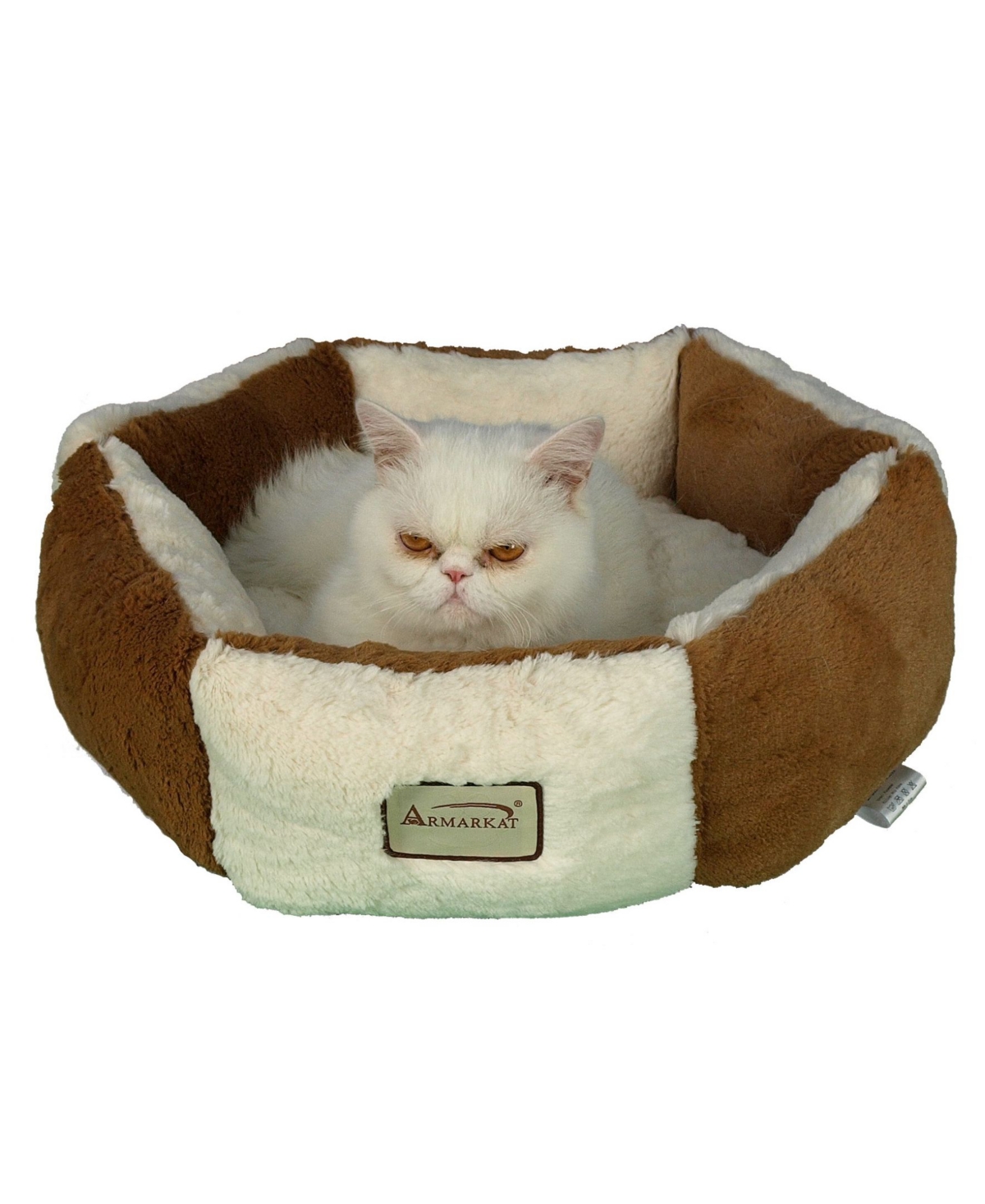 Cat Bed For Indoor Cats and Extra Small Dogs - Brown