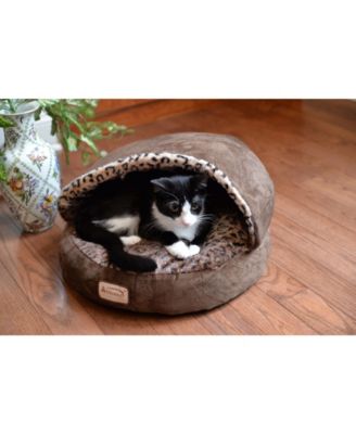 Cuddle Cave Cat Bed With Anti Slip Bottom for Cat Kitty Puppy Animals, Cat Slipper Bed C31HKF/BW
