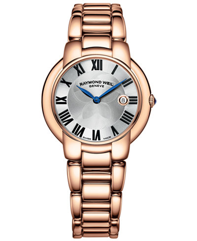 RAYMOND WEIL Watch, Women's Swiss Jasmine Rose Gold PVD-Coated Stainless Steel Bracelet 35mm 5235-P5-01659