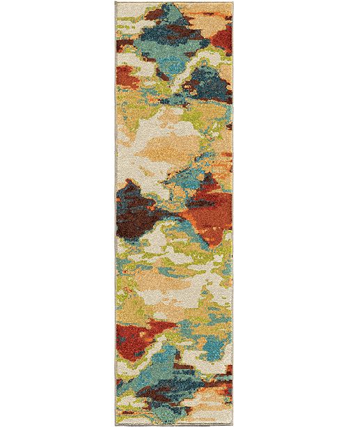 Edgewater Living Umbria Diamond Patches Multi 2 3 X 8 Runner Rug Reviews Rugs Macy S