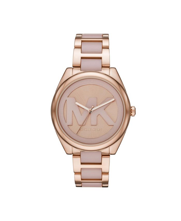 Michael Kors Women's Janelle Two-Tone Stainless Steel Bracelet Watch 42mm &  Reviews - All Watches - Jewelry & Watches - Macy's