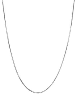 Macy's - Box Link 22" Chain Necklace in Sterling Silver