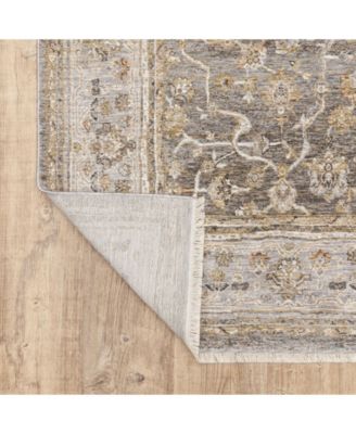 Maharaja 40M Beige and Gray 5'3" x 7'6" Area Rug